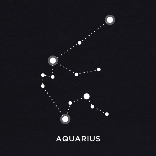 Aquarius Zodiac Constellation Shirt Birth Sign by writewin